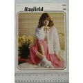 Vintage: Hayfield 1260 bedjacket & bedsocks, DK