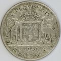 AUSTRALIA 1946 Florin 50% Silver (D)