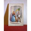 small VICTORIAN CHRISTMAS GREETINGS CARD by Dea...