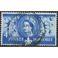 1957 World Scout Jubilee 4d Ultramarine SG558 FU