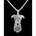 Greyhound Whippet Hound Dog Pendant Necklace Si...