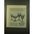 1961 Waterford Crystal Advertisement - The once...
