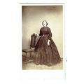 Victorian cdv photo young woman standing Bakewe...