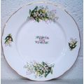 DUCHESS fine bone china 8 1/4 " Gold Trim FLORA...