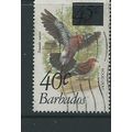 barbados stamps sg683 bird surcharge sg 683
