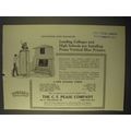 1922 C.F. Pease Vertical Blue Printers Ad - Col...