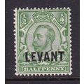 BRITISH LEVANT 1911 GV ½d MINT HINGED SG L14