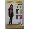 New Look Pattern No. 6320 dress & scarf, aged 8-16