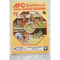 1988 programme AFC Bournemouth v. Walsall