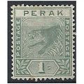 Perak 1892 SG61 1c Green Mounted Mint...