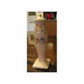 1 BLUE & PINK FLOWERS WITH GOLD ON WHITE PORCEL...