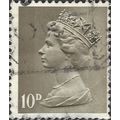 GB, Queen Elizabeth Machin, light olice brown 1...