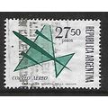 ARGENTINA REP 1963 AIR FLIGHT 27p.50 GREEN AND ...