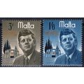 ZAYIX Malta 353, 354 MNH John F. Kennedy Politi...