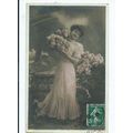 greetings postcard glamour bonne annee new year...