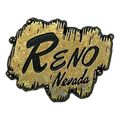 Reno Nevada Gold Prism Fridge Magnet