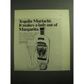 1970 Mariachi Tequila Ad - Tequila Mariachi. It makes a lady out of Margarita