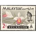 Malaya Selangor QEII 1965 2c Arundina Graminifo...