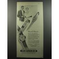 1956 Movado Watches Ad - Moments to remember