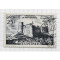 TUNISIA 1954 FORT GENOESE TABARKA 25F USED