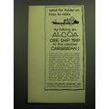1957 Alcoa Steamship Company Ad - Send for folder on how to relax