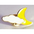 Novelty Cloud and Moon metal novely lapel pin b...