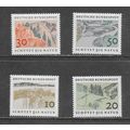 GERMANY 1969 NATURE PAINTINGS SET GOLDEN GUM MI...
