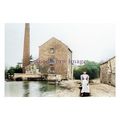 ptc2288 - Yorks. - Lady by Water Mill in Adwick...