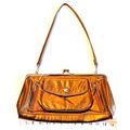 Nine West Women's Shoulder Bag Metallic Gold Le...