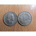 Switzerland 1964 20 Rappen Coin
