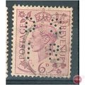 GB stamps 1937-47 KGV1 - 6d purple SG470 perfin...