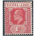 Sierra Leone 1907 SG100 1d Carmine Mounted.Mint.