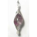 Pendant purple amethyst briolette 30 cts 20 mm ...