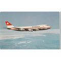 Swissair Boeing B747B Aircraft Postcard (A14460)