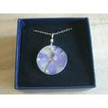 American Shell & Pressed Flower Pendant With Chain