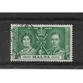 Malta.SG214 1/2d Green.Fine Used.Mar17b