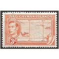 Cayman Islands 1938 SG121 3d Orange Mounted Min...