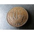 1956 QUEEN ELIZABETH II HALFPENNY - COIN - 2 FR...