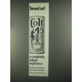 1967 Colt 45 Malt Liquor Ad - Turned On!