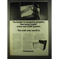 1972 Calcomp 2100 COM Printer Ad - Leader in Graphics