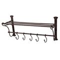 Eisen Garderobe-Regal mit Haken 54cm