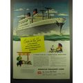 1949 American President Lines Advertisement - S.S. President Cleveland
