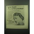1950 The Richard Hudnut Salon Ad - The most wonderful permanent wave