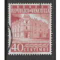 VENEZUELA 1958 40c RED GPO CARACAS SG 1482 FINE...