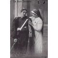 Injured French Army Soldier In Sling With Red C...