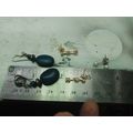 3 pair of sterling silver earrings