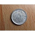 Turkey 1981 5 Lira Coin