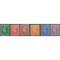 KGVI Definitive: 6 Values - GB 1941/42 - NM H -...