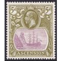 Ascension Island KGV 1924-33 5d Purple Olive-Gr...