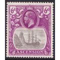 Ascension Island KGV 1924-33 6d Grey-Black Brig...
